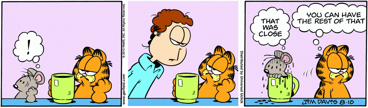 Garfield, August 10, 2010