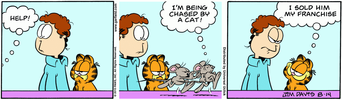 Garfield, August 14, 2010