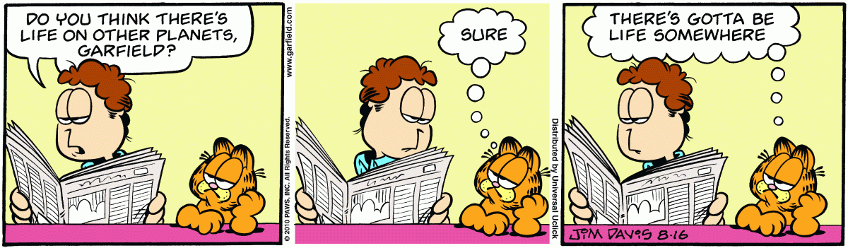 Garfield, August 16, 2010