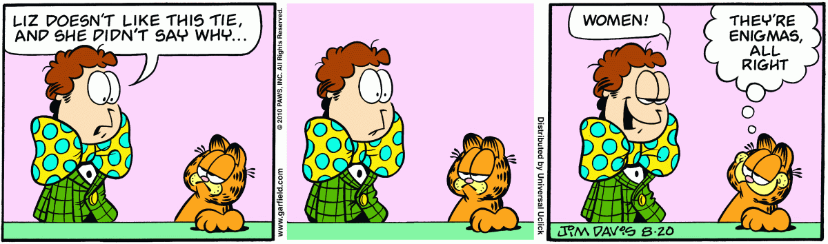 Garfield, August 20, 2010
