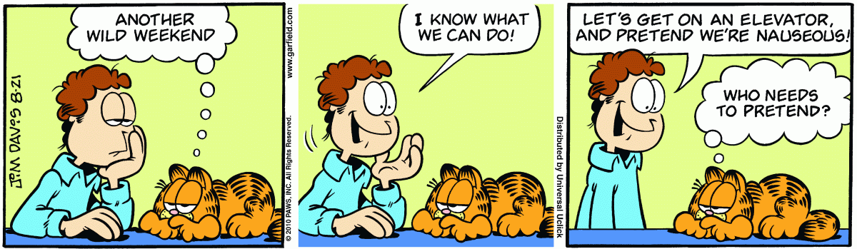 Garfield, August 21, 2010