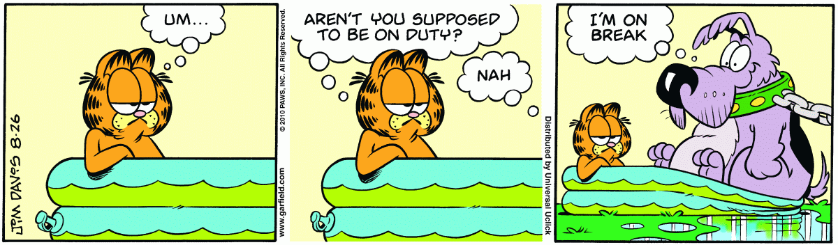 Garfield, August 26, 2010