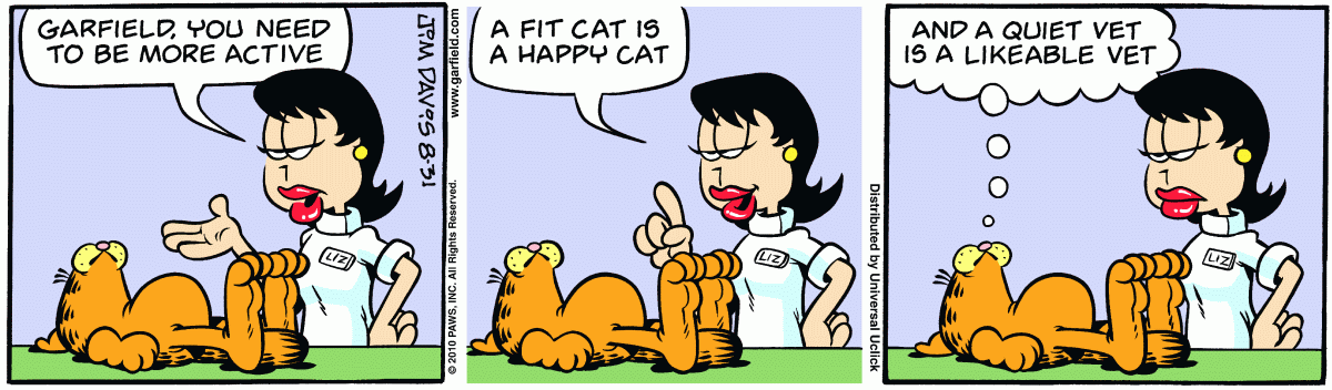 Garfield, August 31, 2010