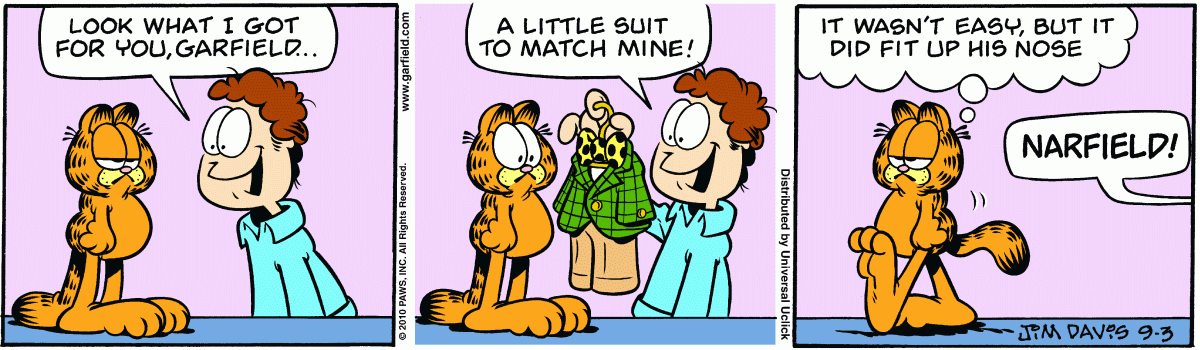 Garfield, September 3, 2010