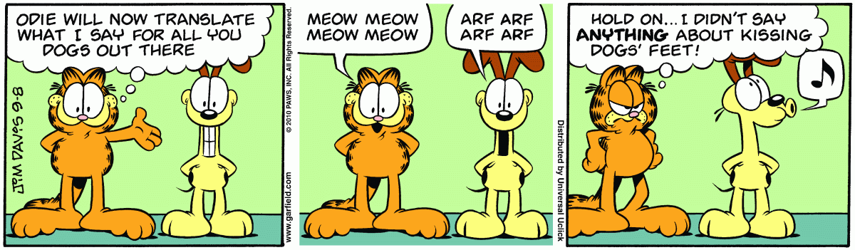 Garfield, September 8, 2010