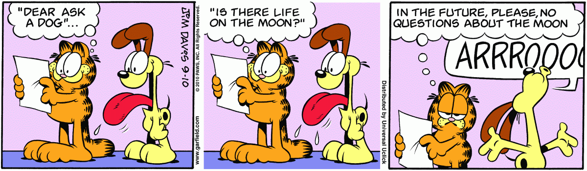 Garfield, September 10, 2010