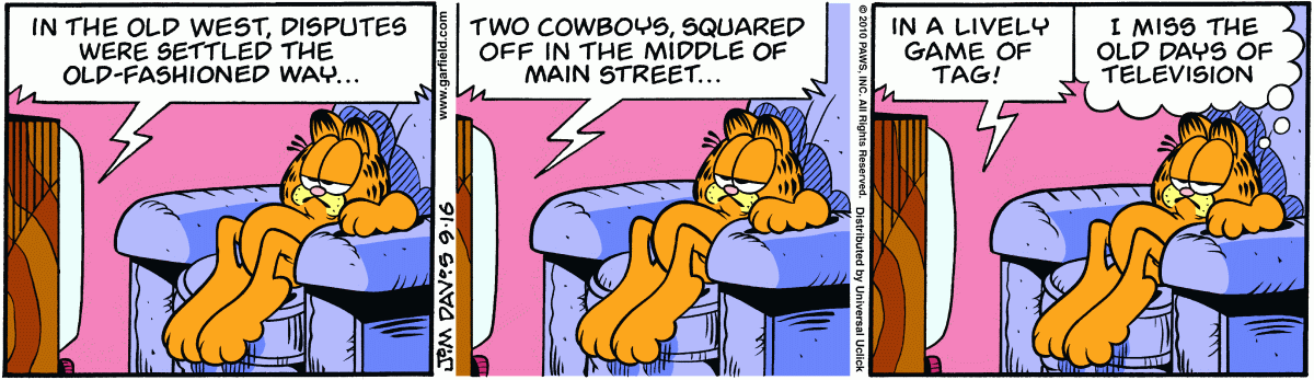 Garfield, September 16, 2010