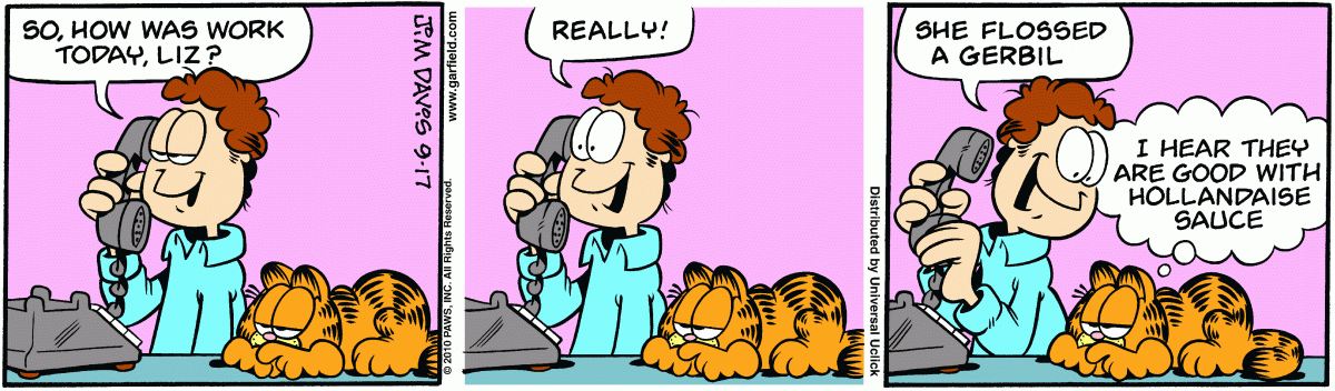 Garfield, September 17, 2010