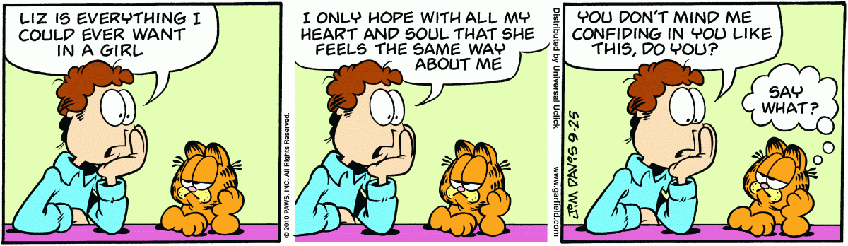 Garfield, September 25, 2010