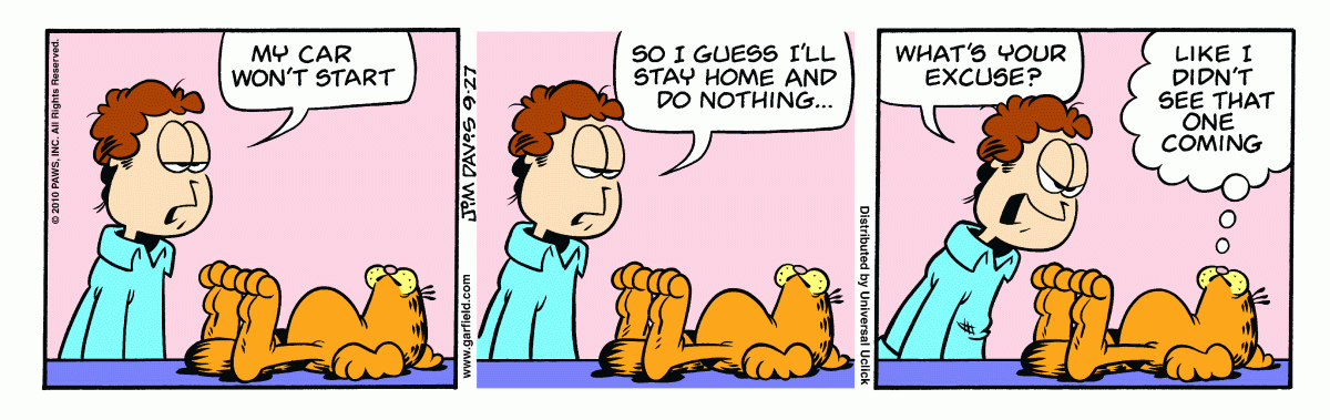 Garfield, September 27, 2010
