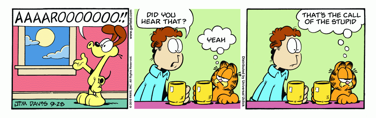 Garfield, September 28, 2010