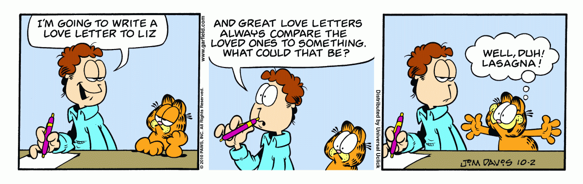 Garfield, October 2, 2010