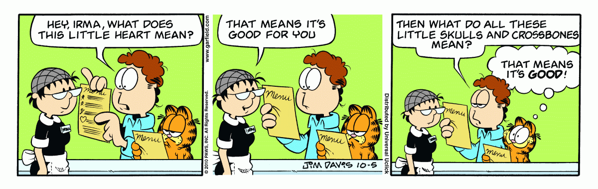 Garfield, October 5, 2010