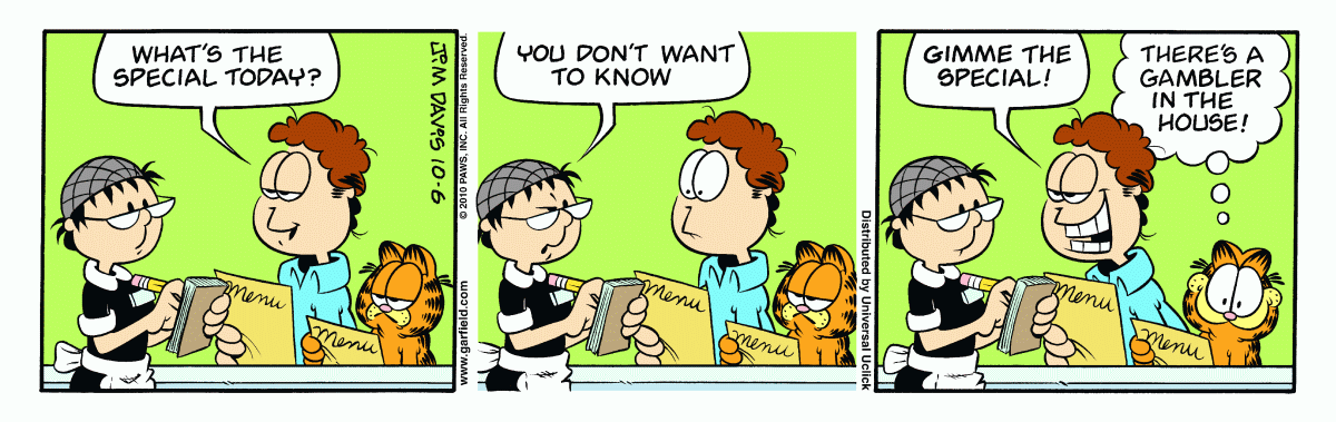 Garfield, October 6, 2010