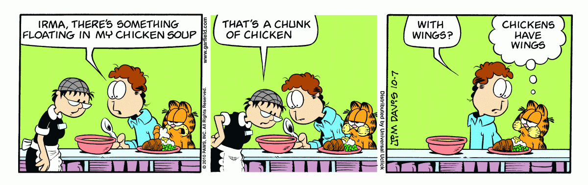 Garfield, October 7, 2010