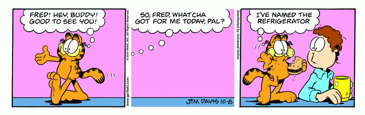 Garfield, October 8, 2010