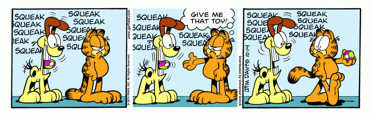 Garfield comic strip for Thursday, October 14, 2010