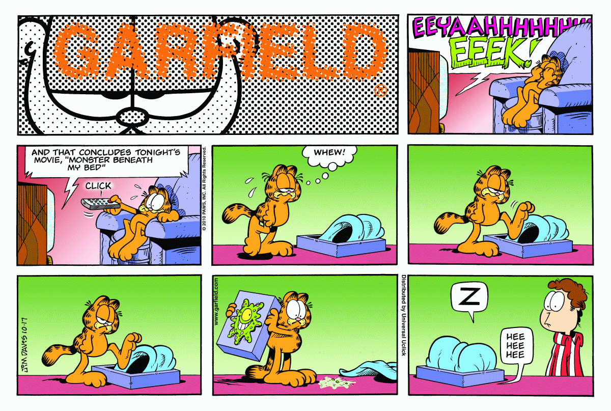 Garfield comic strip for Sunday, October 17, 2010