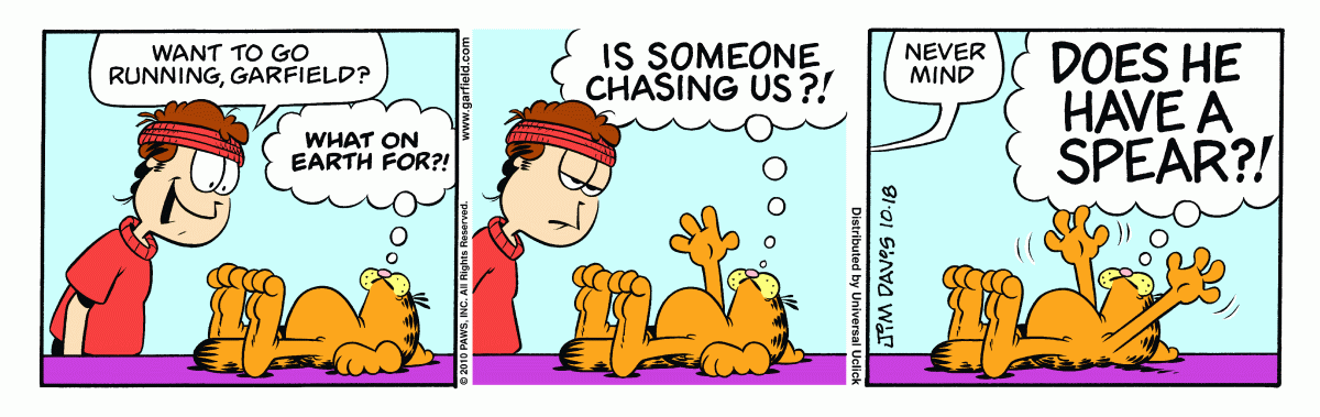 Garfield, October 18, 2010