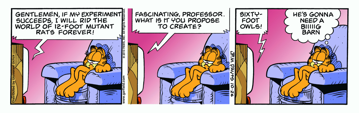 Garfield, October 26, 2010