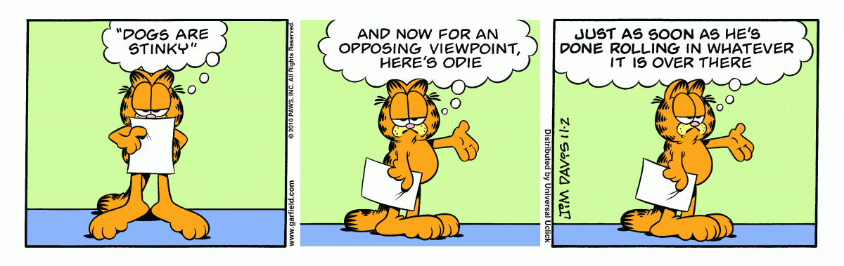 Garfield, November 2, 2010