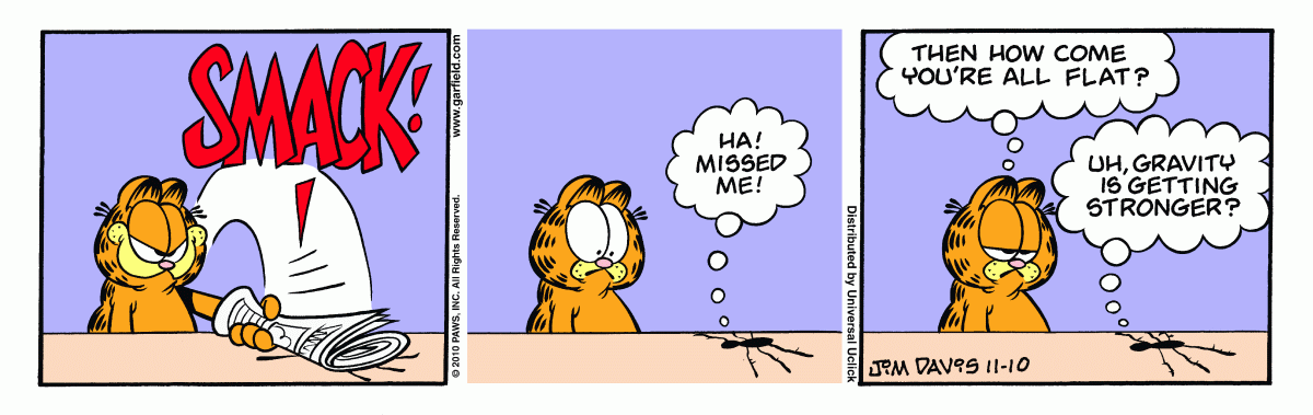 Garfield, November 10, 2010