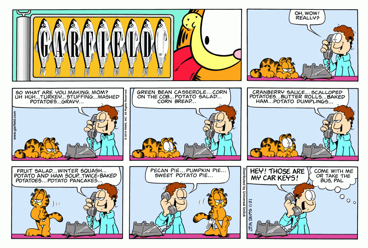 Garfield, November 21, 2010