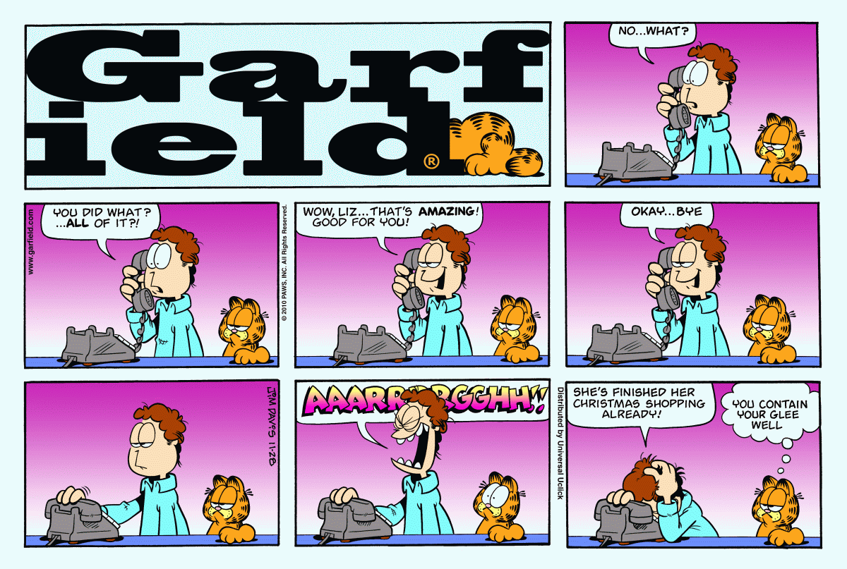 Garfield, November 28, 2010