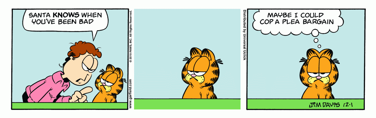 Garfield, December 1, 2010
