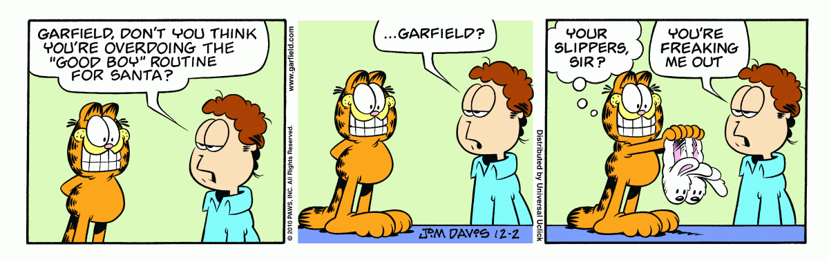 Garfield, December 2, 2010