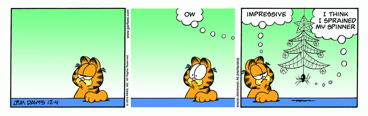 Garfield comic strip for Saturday, December 4, 2010