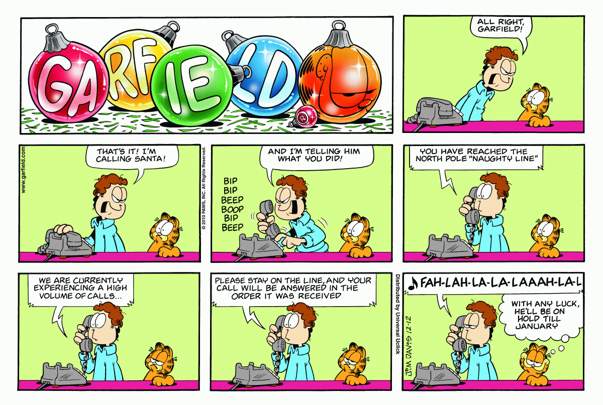 Garfield, December 12, 2010