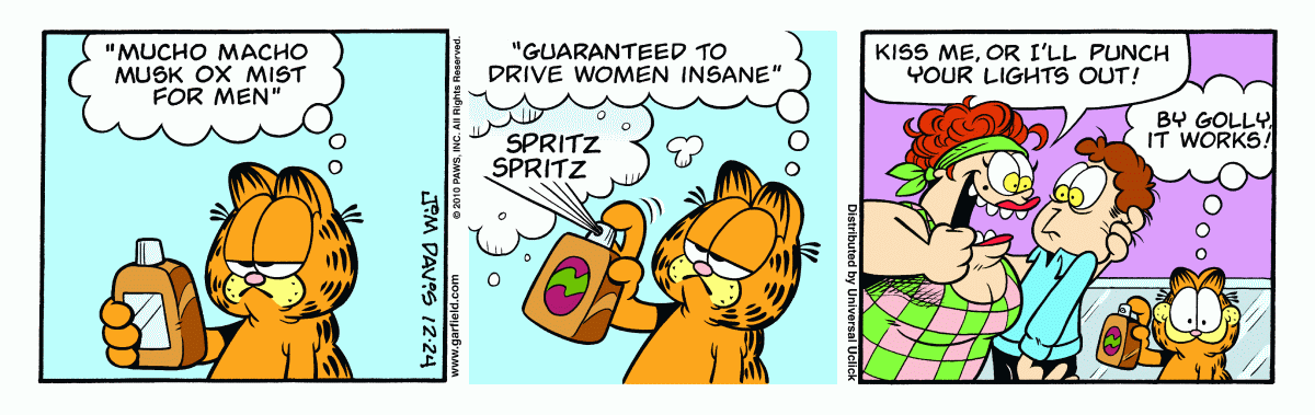 Garfield comic strip for Friday, December 24, 2010