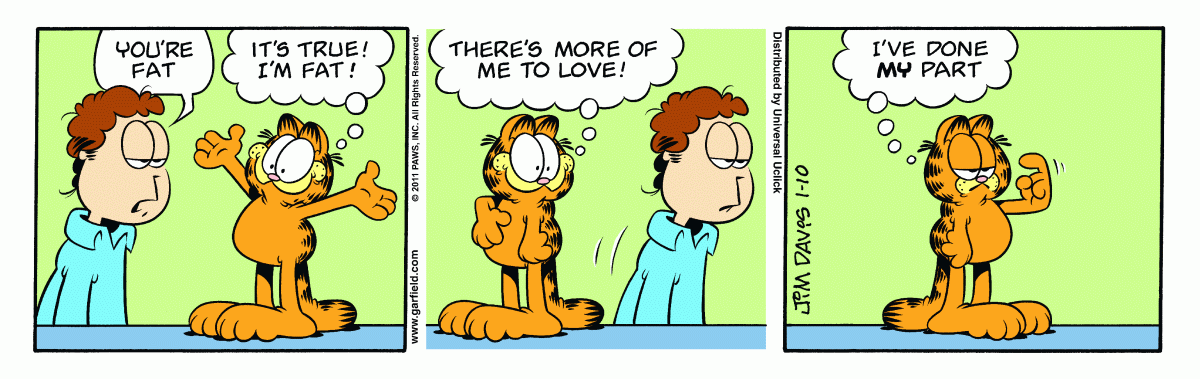 Garfield, January 10, 2011