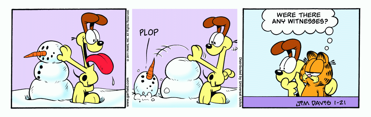 Garfield, January 21, 2011