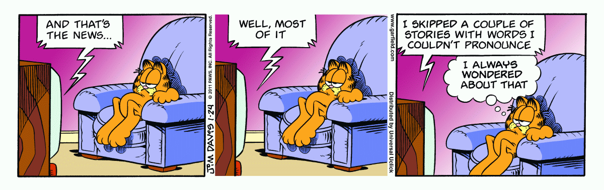 Garfield, January 24, 2011