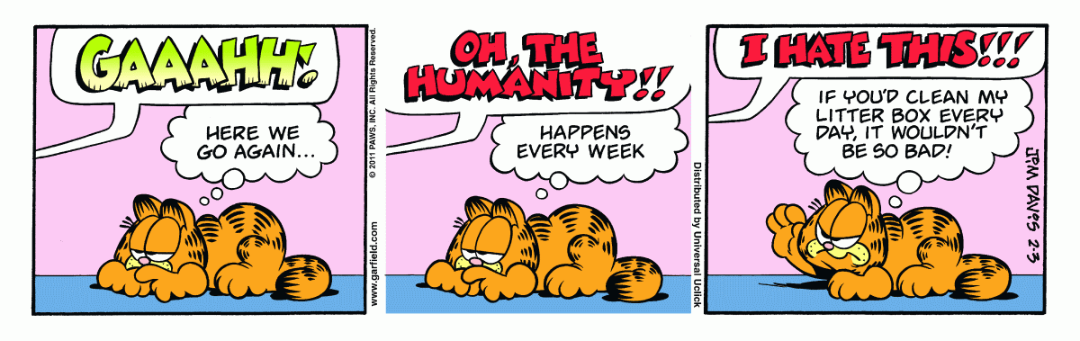 Garfield, February 3, 2011