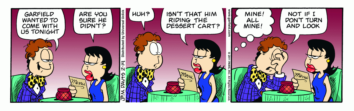 Garfield, February 14, 2011
