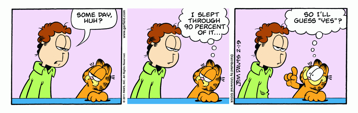 Garfield, February 19, 2011