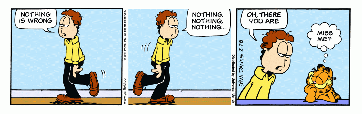 Garfield, February 28, 2011