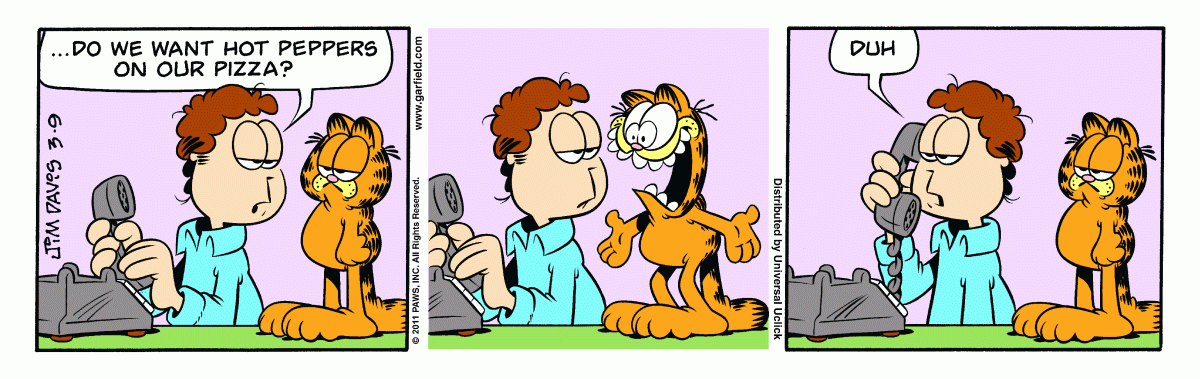 Garfield, March 9, 2011