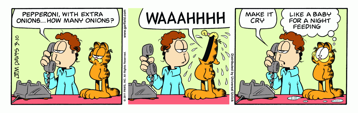 Garfield, March 10, 2011
