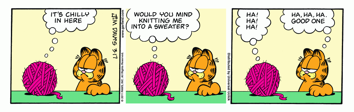 Garfield, March 17, 2011