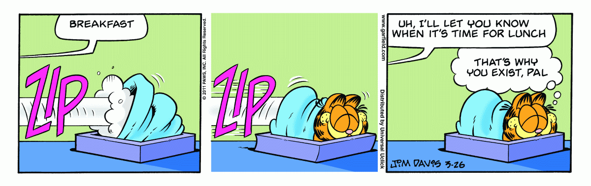 Garfield, March 26, 2011