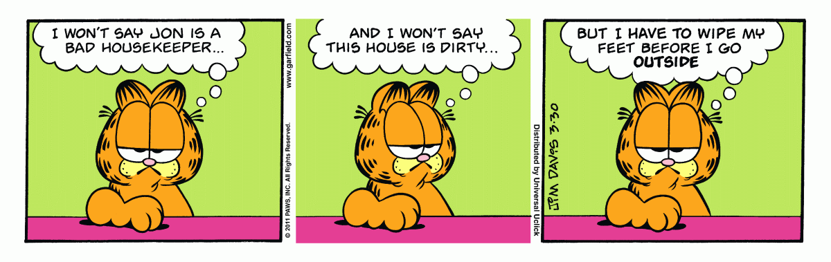 Garfield, March 30, 2011