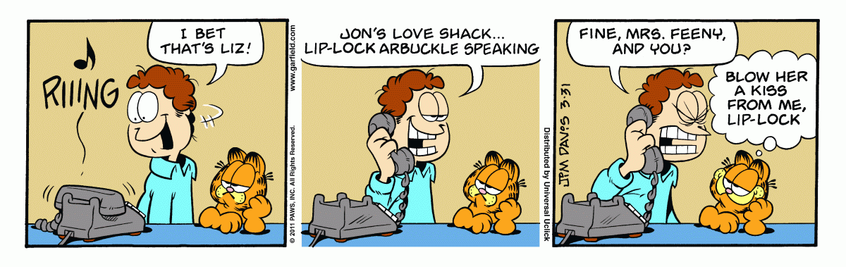Garfield, March 31, 2011