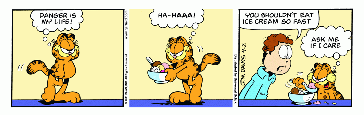 Garfield, April 2, 2011