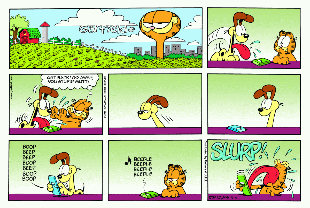 Garfield, April 3, 2011