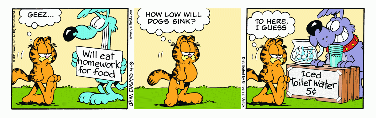 Garfield, April 9, 2011