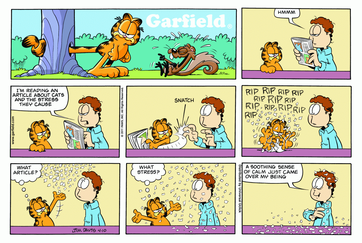 Garfield, April 10, 2011